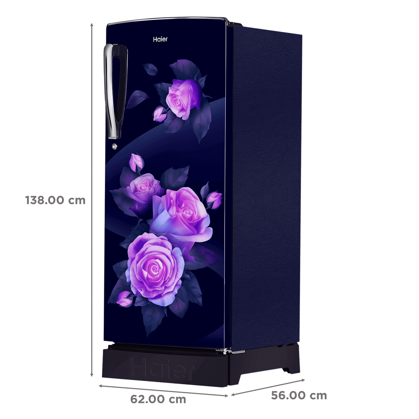 Haier 205 Litres 3 Star Direct Cool Single Door Refrigerator with Stabilizer Free Operation (HRD-2263PMR-N, Marine Rose)
