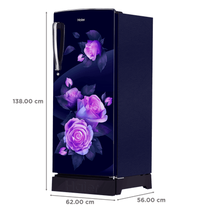 Haier 205 Litres 3 Star Direct Cool Single Door Refrigerator with Stabilizer Free Operation (HRD-2263PMR-N, Marine Rose)