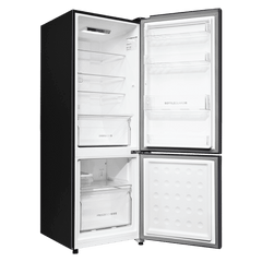 Haier 237 Litres 2 Star Frost Free Double Door Bottom Mount Convertible Refrigerator with Turbo Icing (HRB-2872BSI-P, Storm Inox)