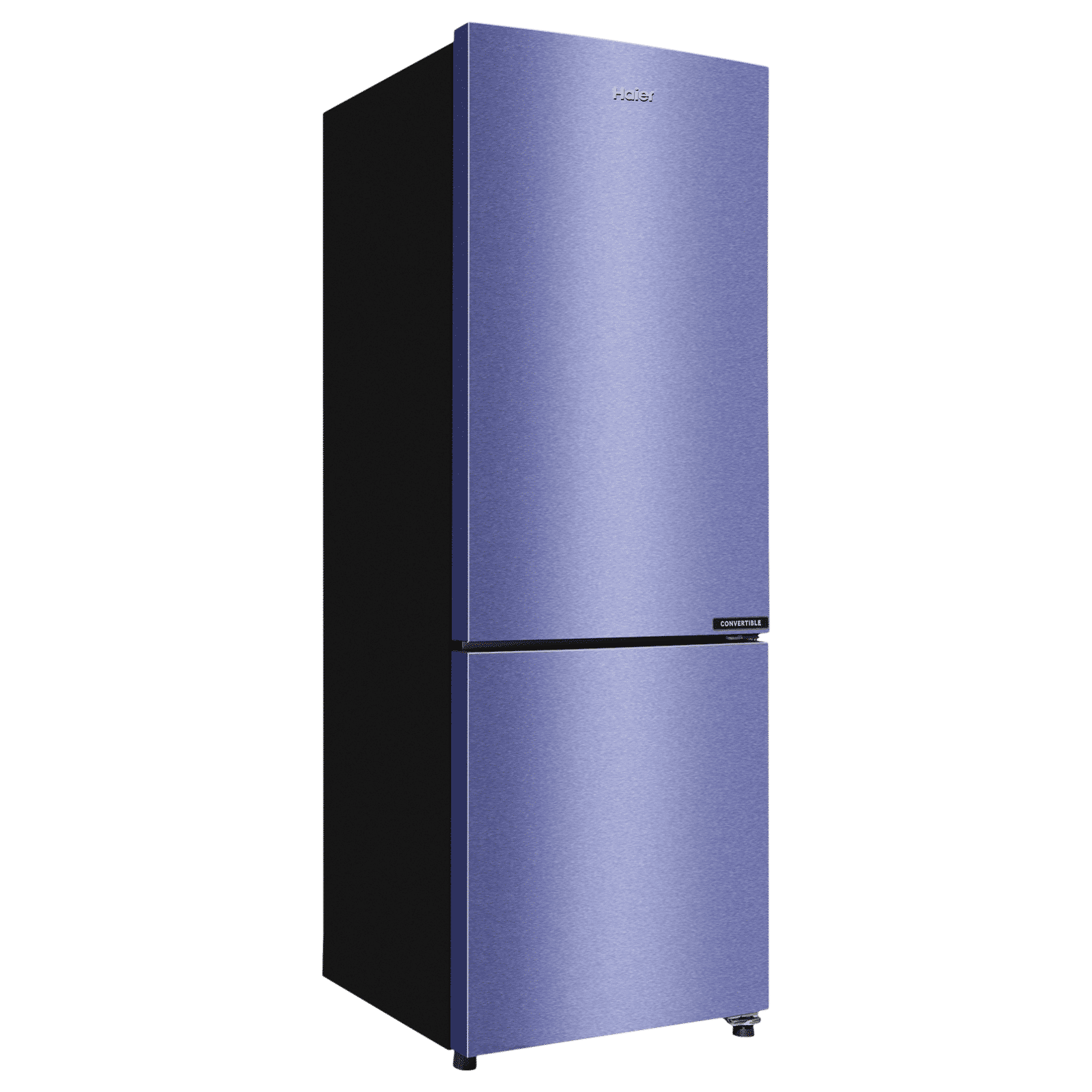 Haier 237 Litres 2 Star Frost Free Double Door Bottom Mount Convertible Refrigerator with Turbo Icing (HRB-2872BSI-P, Storm Inox)