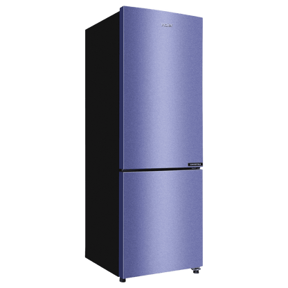 Haier 237 Litres 2 Star Frost Free Double Door Bottom Mount Convertible Refrigerator with Turbo Icing (HRB-2872BSI-P, Storm Inox)