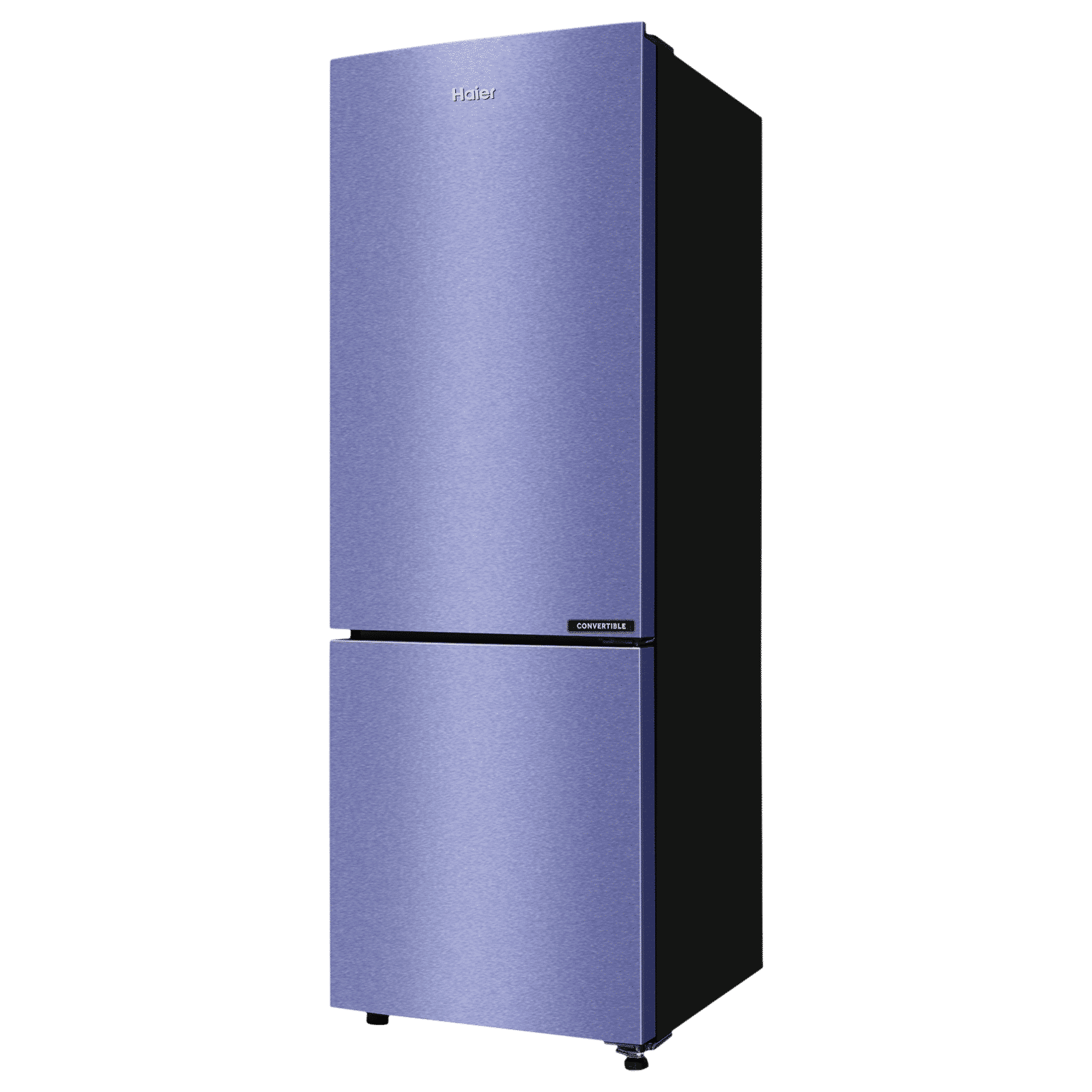 Haier 237 Litres 2 Star Frost Free Double Door Bottom Mount Convertible Refrigerator with Turbo Icing (HRB-2872BSI-P, Storm Inox)