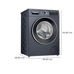 BOSCH 9 kg 5 Star Fully Automatic Front Load Washing Machine (Series 6, WGA1420PIN, Anti Wrinkle Feature, Dark Lake)