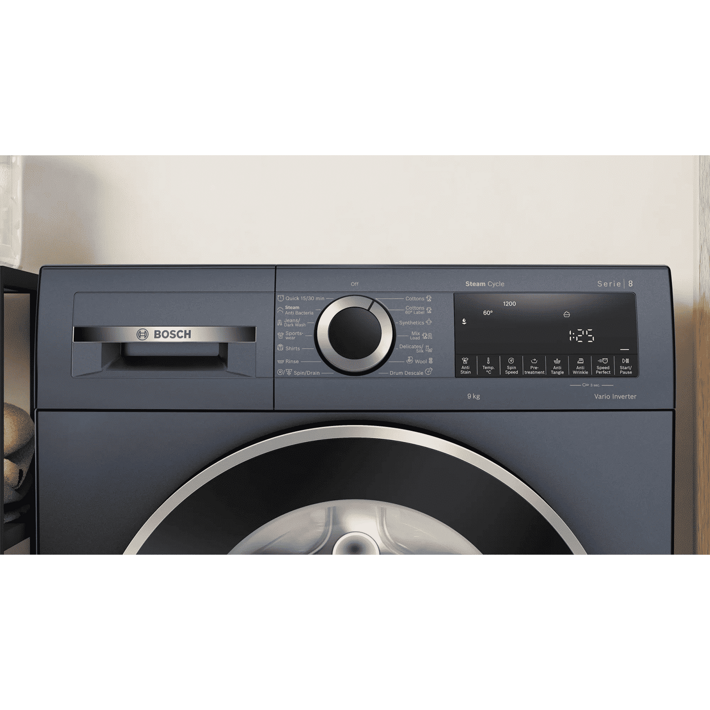 BOSCH 9 kg 5 Star Fully Automatic Front Load Washing Machine (Series 6, WGA1420PIN, Anti Wrinkle Feature, Dark Lake)