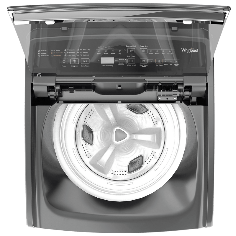 Whirlpool 7.5 kg 5 Star Fully Automatic Top Load Washing Machine (StainWash Pro, 31631, In-built Heater, Grey)