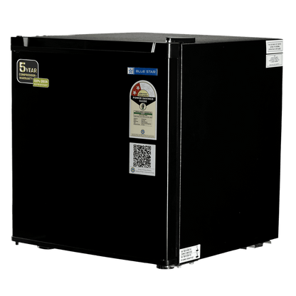 Blue Star Mini Bar 47 Litres 2 Star Direct Cool Single Door Refrigerator with Temperature Control Dial (MR60-GB, Black)