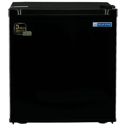 Blue Star Mini Bar 47 Litres 2 Star Direct Cool Single Door Refrigerator with Temperature Control Dial (MR70-GB, Black)