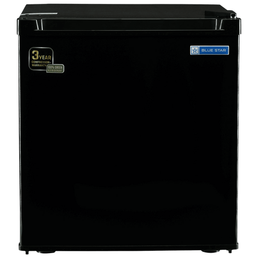Blue Star Mini Bar 47 Litres 2 Star Direct Cool Single Door Refrigerator with Temperature Control Dial (MR70-GB, Black)