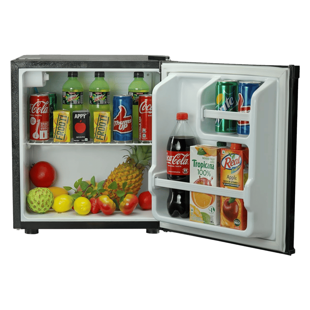 Blue Star Mini Bar 47 Litres 2 Star Direct Cool Single Door Refrigerator with Temperature Control Dial (MR70-GB, Black)