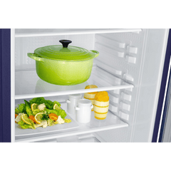 SAMSUNG Stylish Grande 223 Litres3 Star Direct Cool Single Door Refrigerator with Anti Bacterial Gasket (RR24D2Z23CU/NL, Camellia Blue)