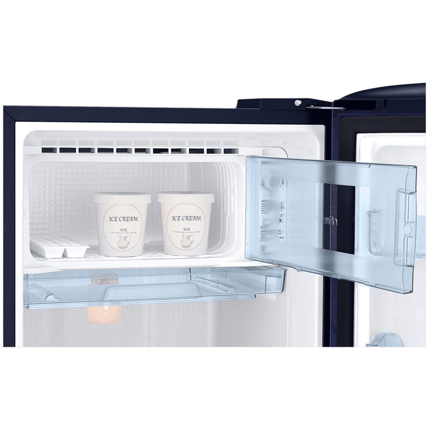 SAMSUNG Stylish Grande 183 Litres 5 Star Direct Cool Single Door Refrigerator with Anti Bacterial Gasket (RR20D2725UZ/NL, Midnight Blossom Blue)