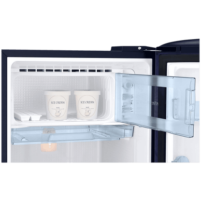 SAMSUNG Stylish Grande 183 Litres 5 Star Direct Cool Single Door Refrigerator with Anti Bacterial Gasket (RR20D2725UZ/NL, Midnight Blossom Blue)