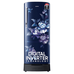 SAMSUNG Stylish Grande 183 Litres 5 Star Direct Cool Single Door Refrigerator with Anti Bacterial Gasket (RR20D2825HV/NL, Blue Arctic)