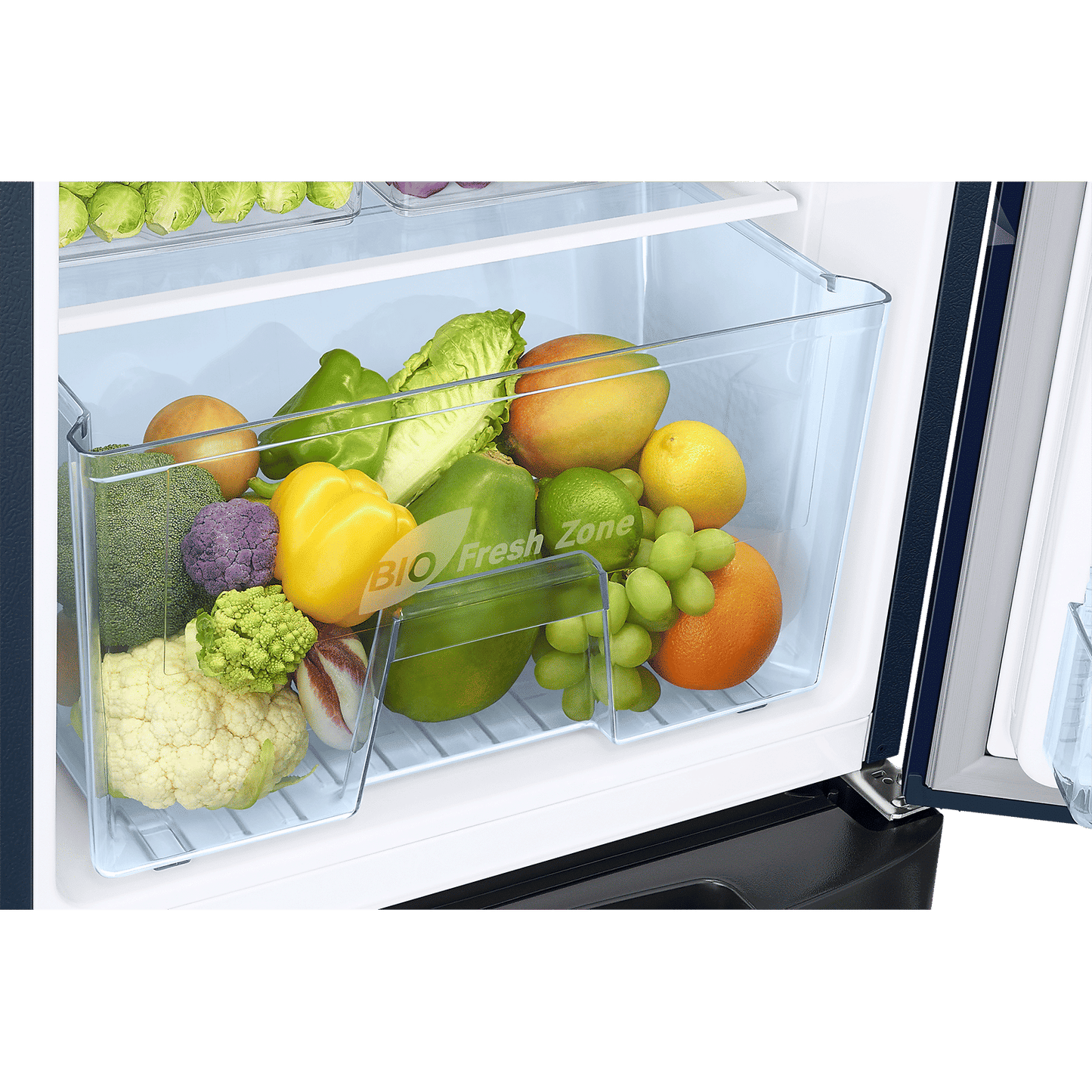 SAMSUNG Stylish Grande 183 Litres 5 Star Direct Cool Single Door Refrigerator with Anti Bacterial Gasket (RR20D2825HV/NL, Blue Arctic)