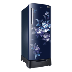SAMSUNG Stylish Grande 183 Litres 5 Star Direct Cool Single Door Refrigerator with Anti Bacterial Gasket (RR20D2825HV/NL, Blue Arctic)