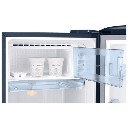 SAMSUNG Stylish Grande 183 Litres 5 Star Direct Cool Single Door Refrigerator with Anti Bacterial Gasket (RR20D2825HV/NL, Blue Arctic)