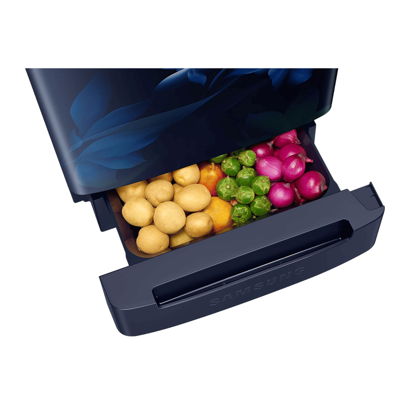 SAMSUNG Stylish Grande 183 Litres 5 Star Direct Cool Single Door Refrigerator with Anti Bacterial Gasket (RR20D2825HV/NL, Blue Arctic)