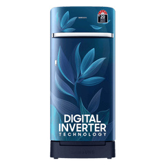 SAMSUNG Horizontal Curve 189 Litres 5 Star Direct Cool Single Door Refrigerator with Anti Bacterial Gasket (RR21D2H259U/HL, Paradise Bloom Blue)