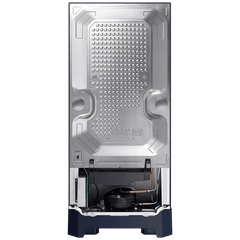 SAMSUNG Horizontal Curve 189 Litres 5 Star Direct Cool Single Door Refrigerator with Anti Bacterial Gasket (RR21D2H259U/HL, Paradise Bloom Blue)