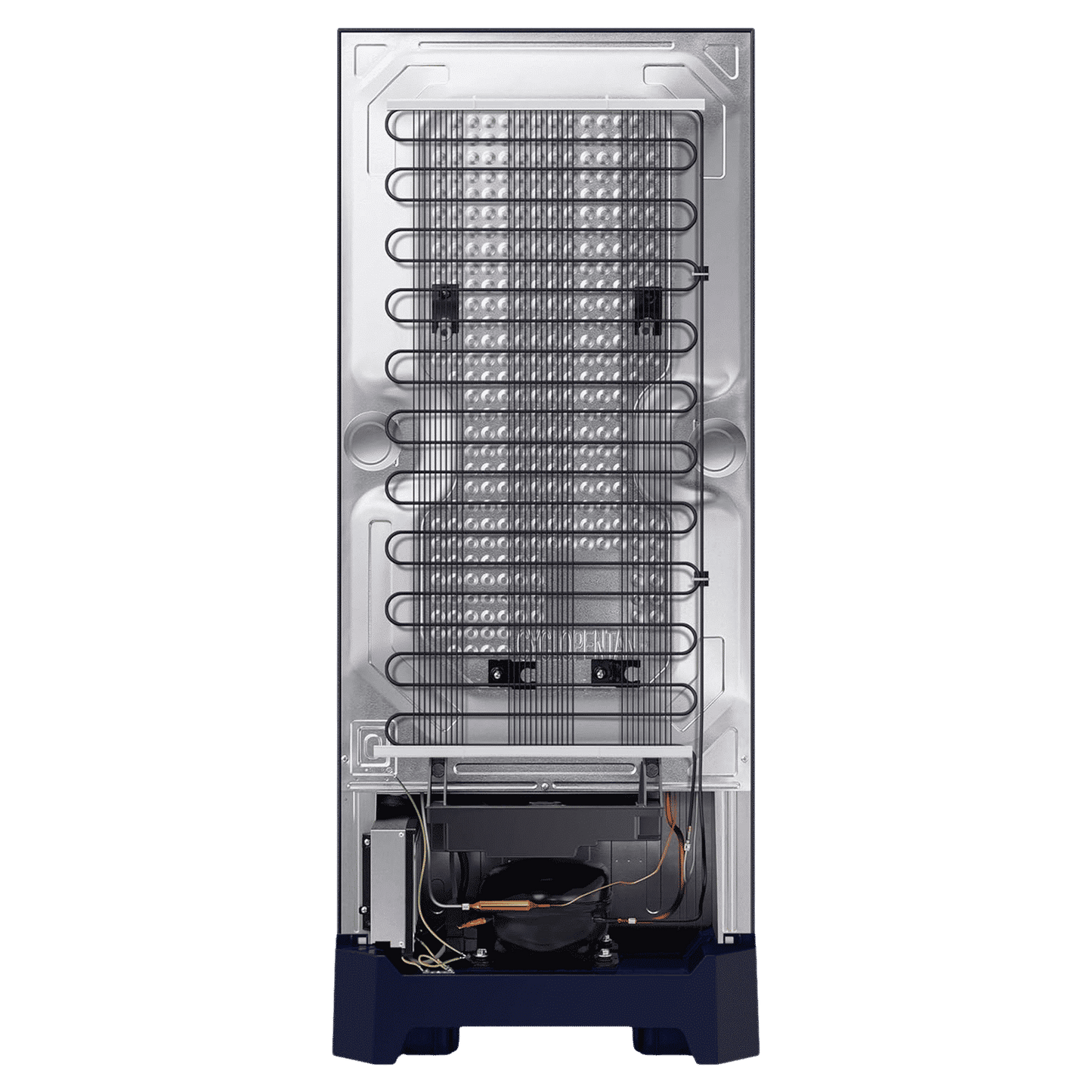 SAMSUNG Horizontal Curve 215 Litres 5 Star Direct Cool Single Door Refrigerator with Anti Bacterial Gasket (RR23D2H359U/HL, Paradise Bloom Blue)