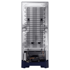 SAMSUNG Horizontal Curve 215 Litres 5 Star Direct Cool Single Door Refrigerator with Anti Bacterial Gasket (RR23D2H359U/HL, Paradise Bloom Blue)