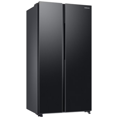 SAMSUNG 653 Litres 3 Star Frost Free Side by Side Refrigerator with Twin Cooling Plus Technology (RS76CG8003B1/HL, Black Matt)