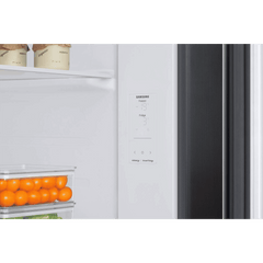 SAMSUNG 653 Litres 3 Star Frost Free Side by Side Refrigerator with Twin Cooling Plus Technology (RS76CG8003B1/HL, Black Matt)