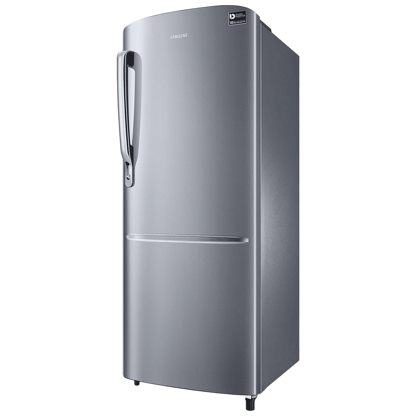 SAMSUNG Stylish Grande 223 Litres 3 Star Direct Cool Single Door Refrigerator with Anti Bacterial Gasket (RR24C2723S8/NL, Elegant Inox)
