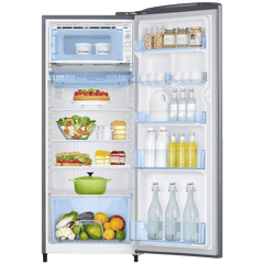SAMSUNG Stylish Grande 223 Litres 3 Star Direct Cool Single Door Refrigerator with Anti Bacterial Gasket (RR24C2723S8/NL, Elegant Inox)