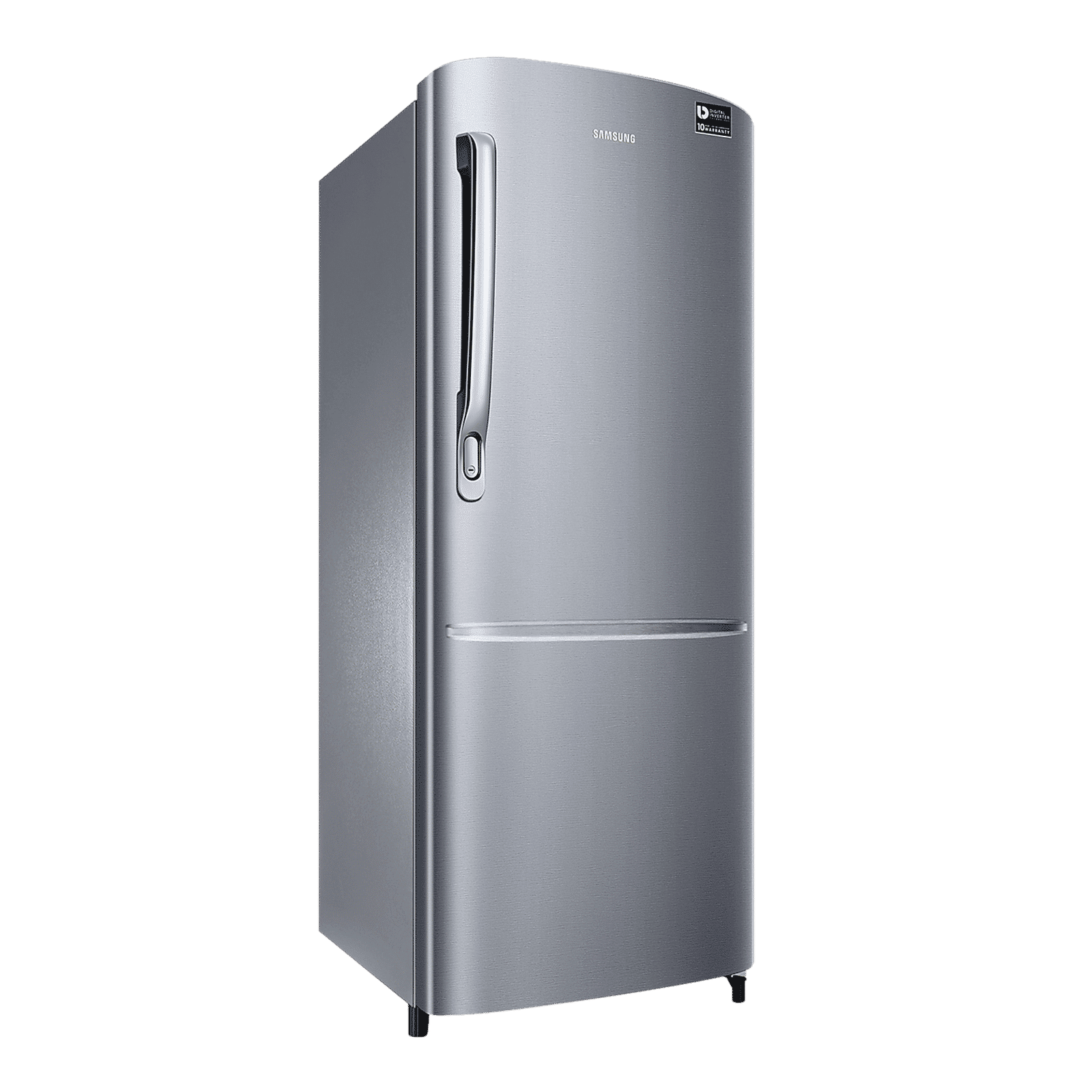 SAMSUNG Stylish Grande 223 Litres 3 Star Direct Cool Single Door Refrigerator with Anti Bacterial Gasket (RR24C2723S8/NL, Elegant Inox)