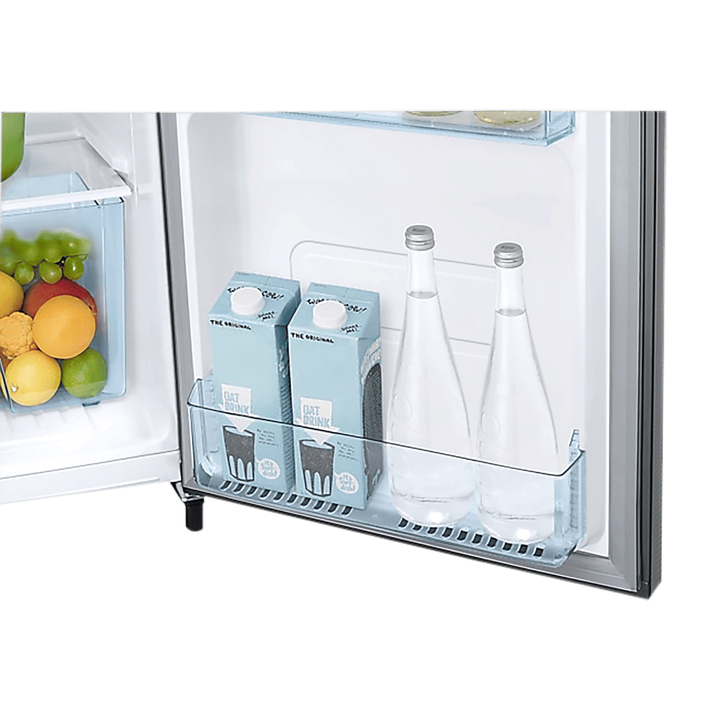 SAMSUNG Stylish Grande 223 Litres 3 Star Direct Cool Single Door Refrigerator with Anti Bacterial Gasket (RR24C2723S8/NL, Elegant Inox)