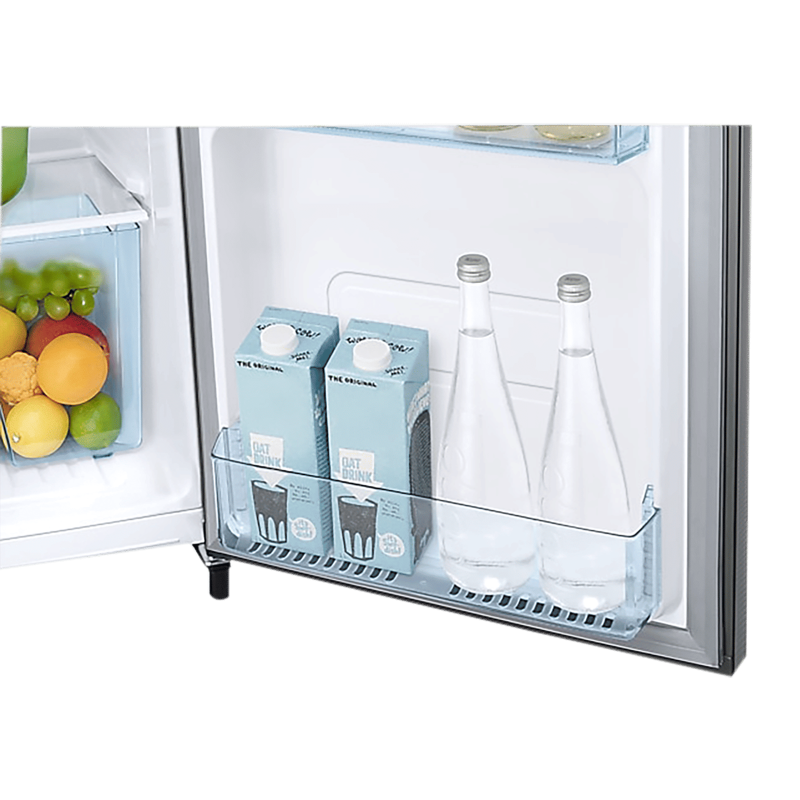 SAMSUNG Stylish Grande 223 Litres 3 Star Direct Cool Single Door Refrigerator with Anti Bacterial Gasket (RR24C2723S8/NL, Elegant Inox)