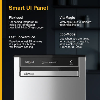 Whirlpool Vitamagic Pro 192 Litres 3 Star Direct Cool Single Door Refrigerator with Zeolite Technology (73131, Grey)