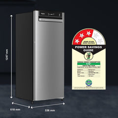 Whirlpool Vitamagic Pro 192 Litres 3 Star Direct Cool Single Door Refrigerator with Zeolite Technology (73131, Grey)