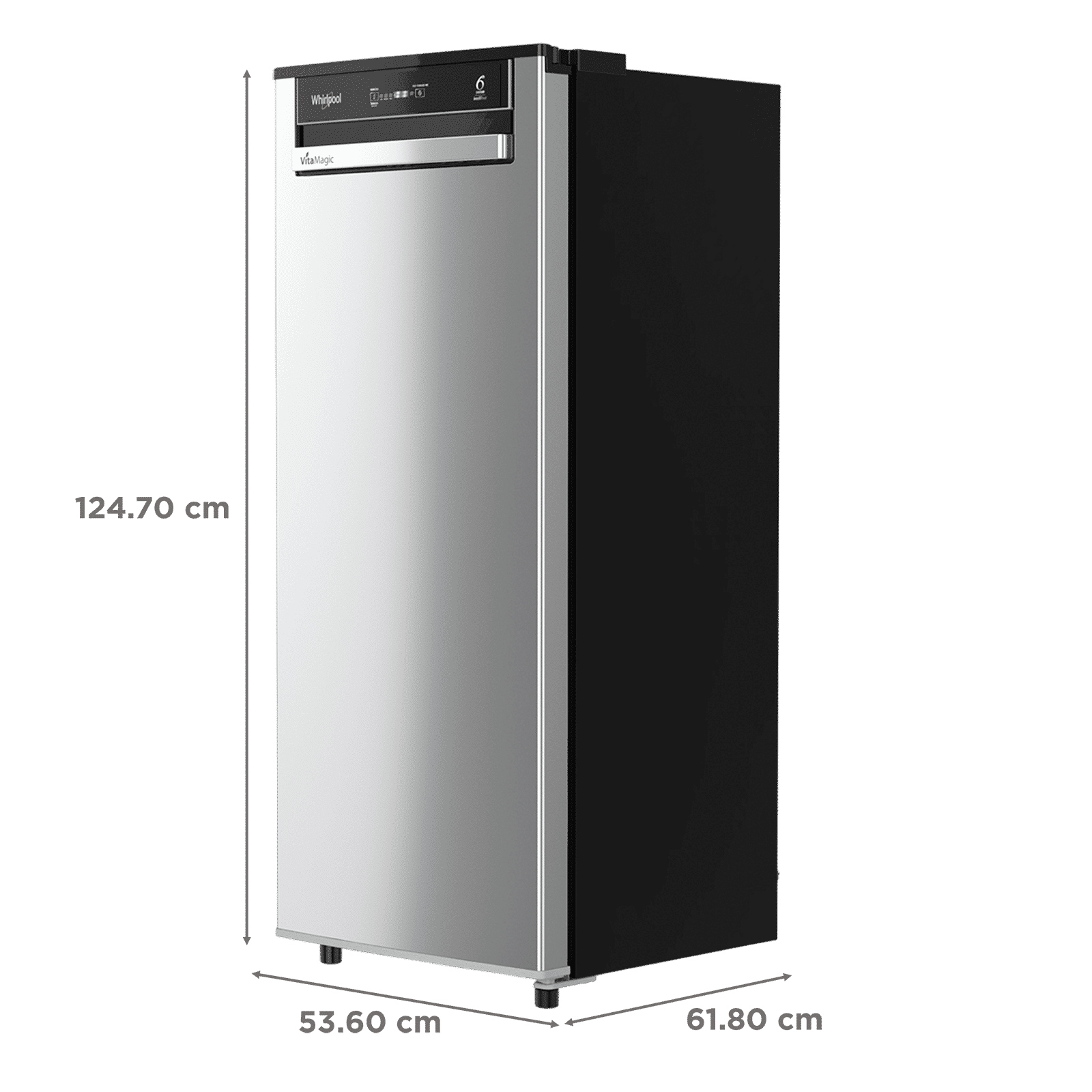 Whirlpool Vitamagic Pro 192 Litres 3 Star Direct Cool Single Door Refrigerator with Zeolite Technology (73131, Grey)