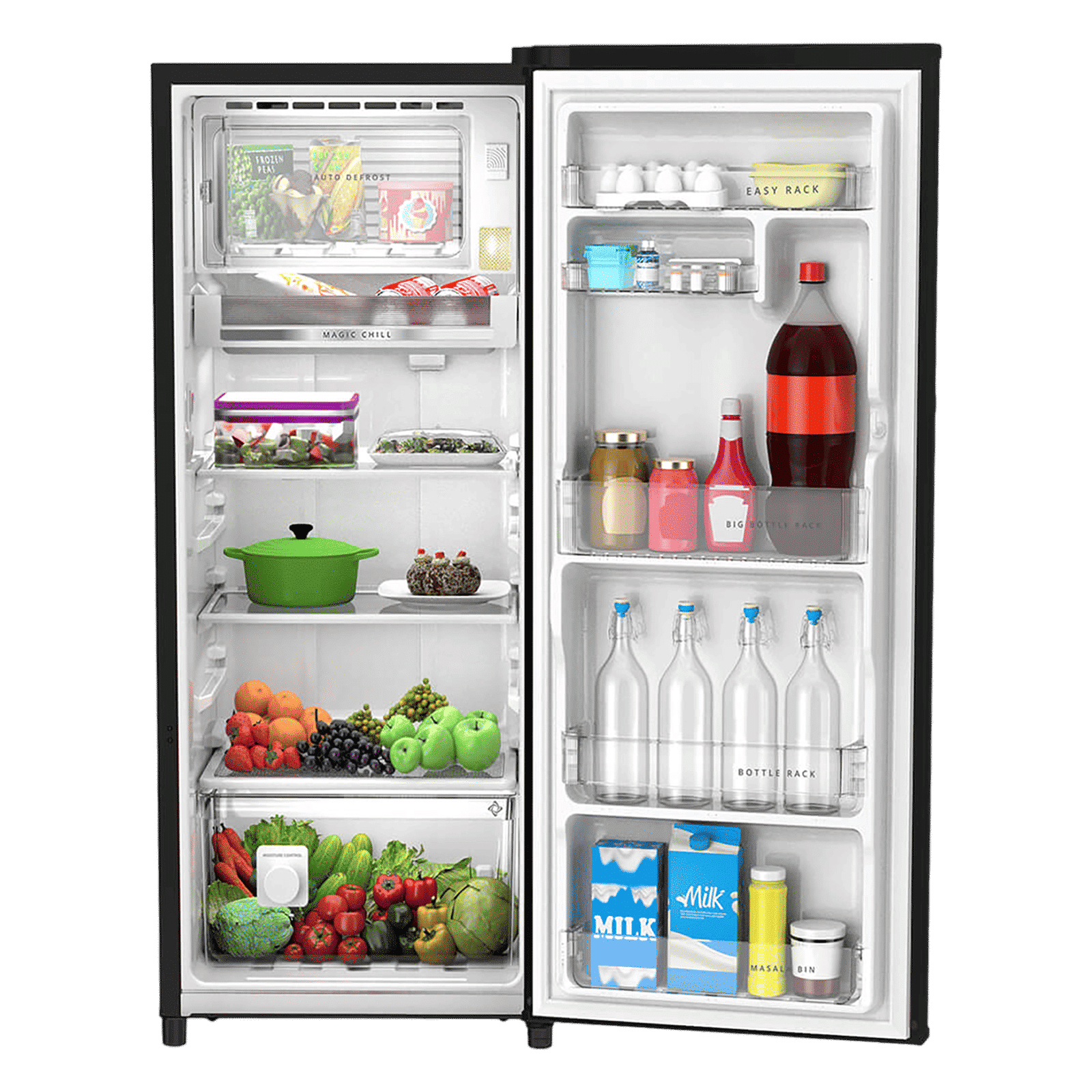 Whirlpool Vitamagic Pro 192 Litres 3 Star Direct Cool Single Door Refrigerator with Zeolite Technology (73131, Grey)