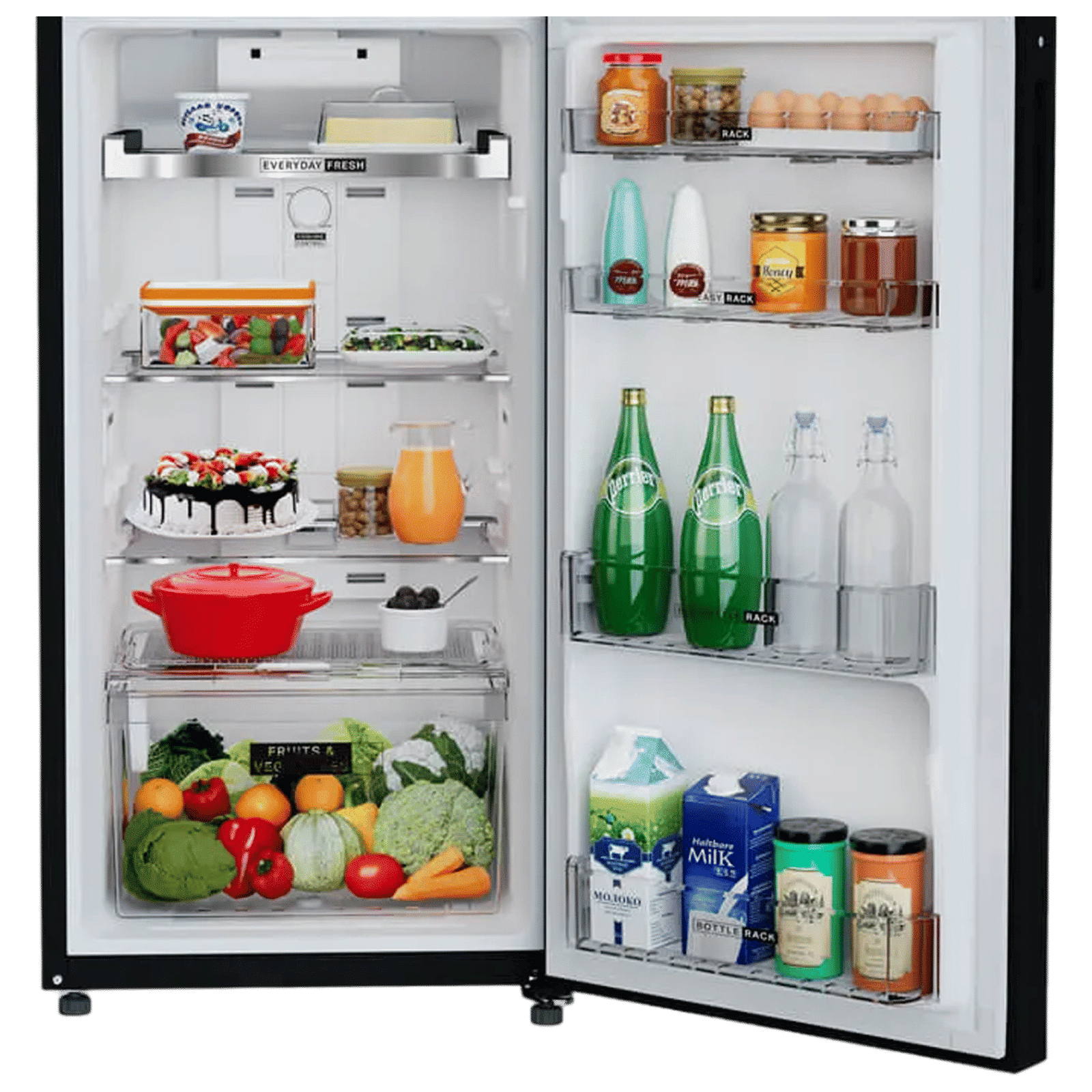 Whirlpool Neofresh 235 Litres 2 Star Frost Free Double Door Refrigerator with Intellisense Inverter Technology (22052, Crystal Black)