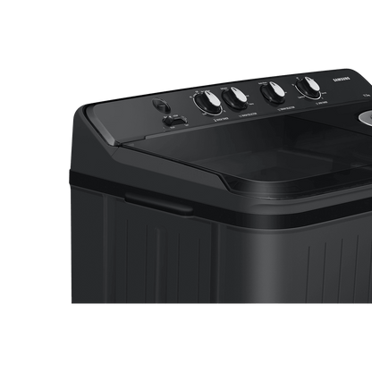 SAMSUNG 11.5 kg 5 Star Semi Automatic Washing Machine with Hexa Storm Pulsator (WT11A4260GD/TL, Dark Grey)