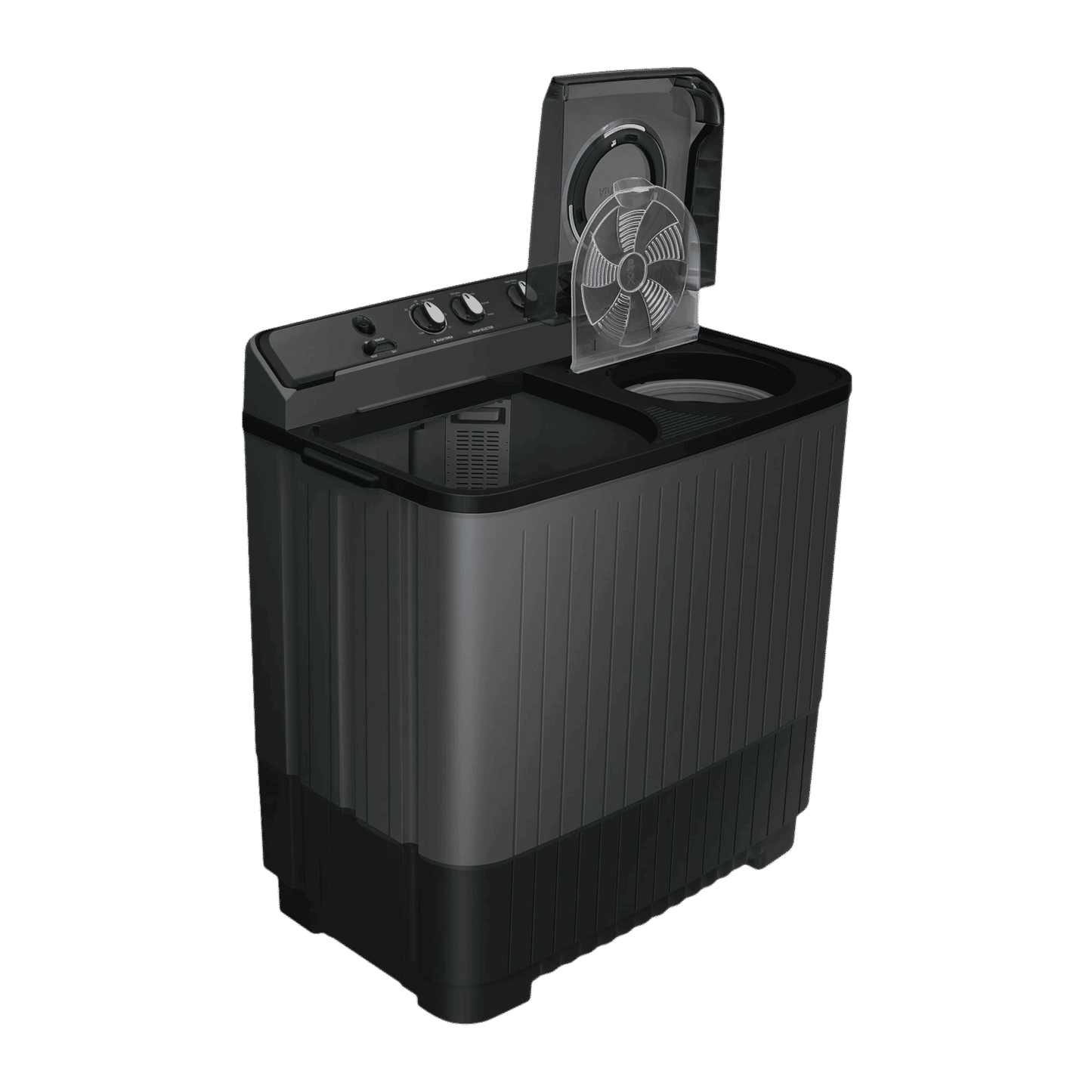 SAMSUNG 11.5 kg 5 Star Semi Automatic Washing Machine with Hexa Storm Pulsator (WT11A4260GD/TL, Dark Grey)