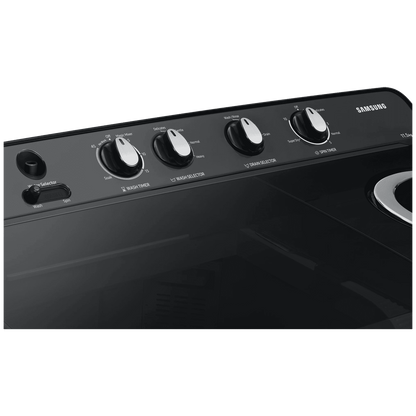 SAMSUNG 11.5 kg 5 Star Semi Automatic Washing Machine with Hexa Storm Pulsator (WT11A4260GD/TL, Dark Grey)