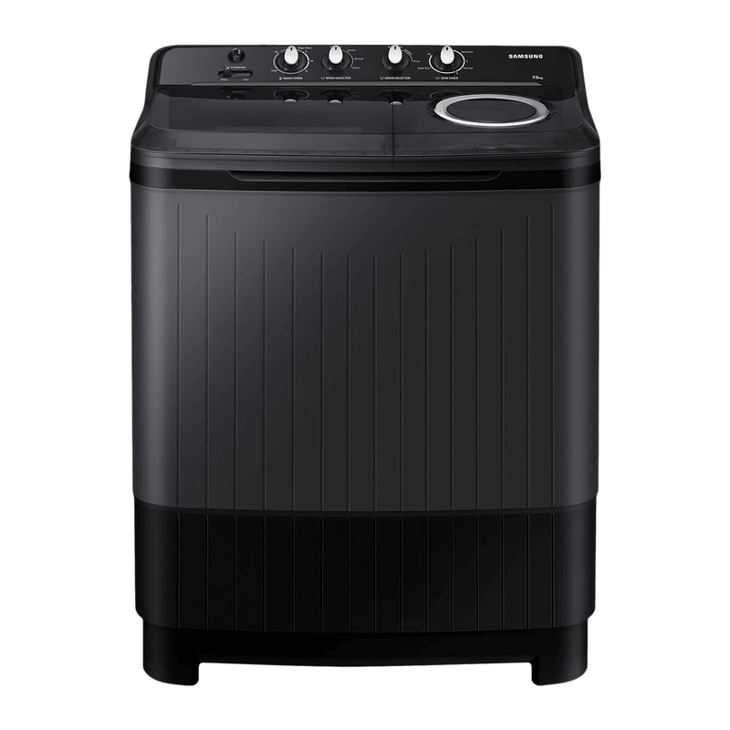 SAMSUNG 7.5 kg 5 Star Semi Automatic Washing Machine with Hexa Storm Pulsator (WT75B3200GD/TL, Dark Grey)