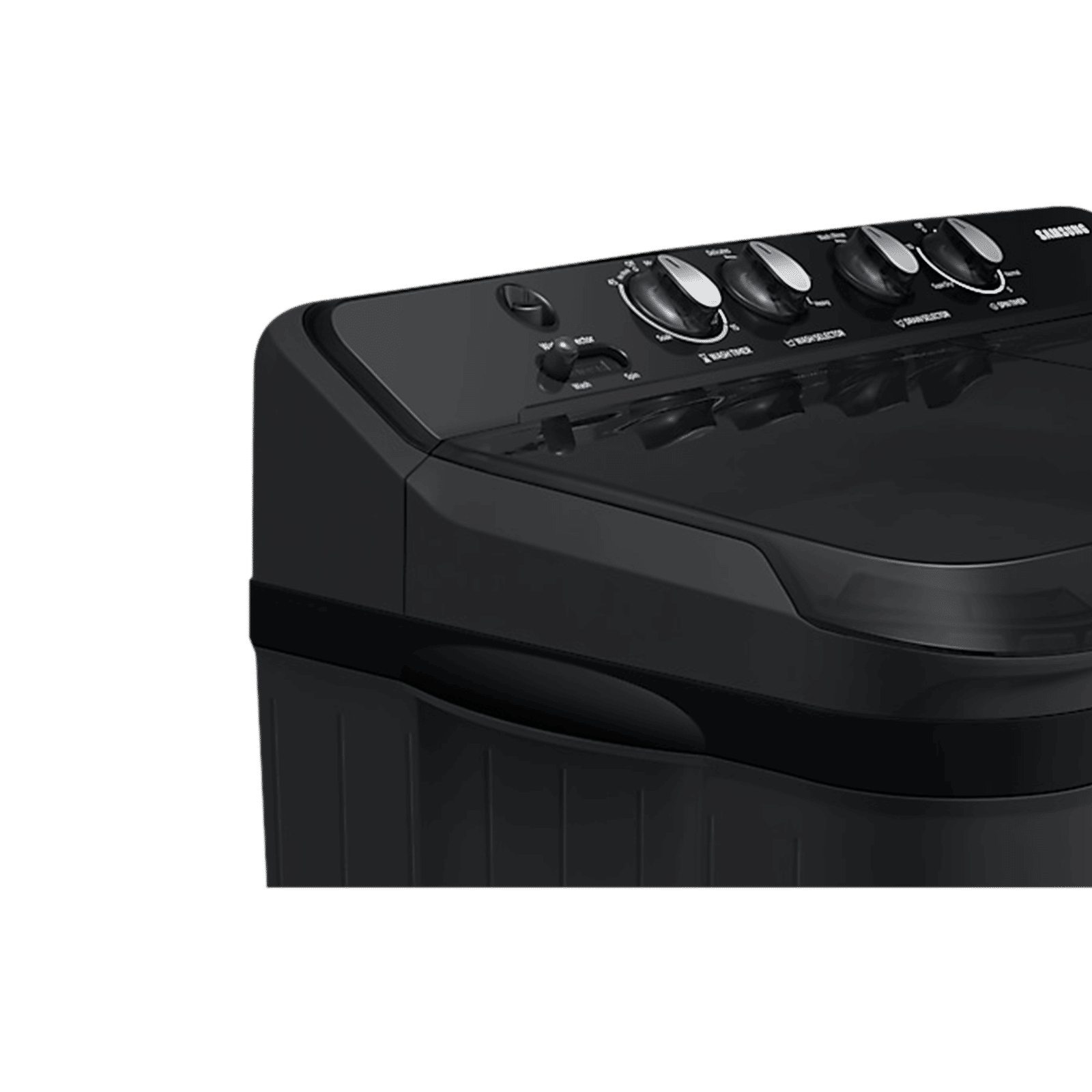 SAMSUNG 7.5 kg 5 Star Semi Automatic Washing Machine with Hexa Storm Pulsator (WT75B3200GD/TL, Dark Grey)