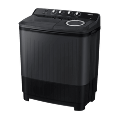 SAMSUNG 7.5 kg 5 Star Semi Automatic Washing Machine with Hexa Storm Pulsator (WT75B3200GD/TL, Dark Grey)
