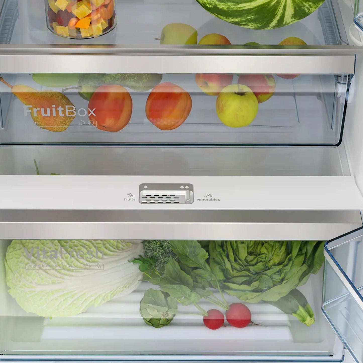 BOSCH Series 4 368 Litres 2 Star Frost Free Double Door Convertible Refrigerator with VarioInverter Compressor (CTC39S02NI, Shiney Silver)