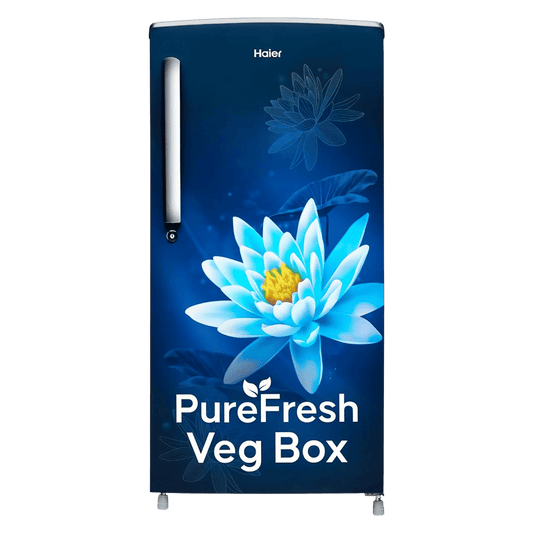 Haier 175 Litres 2 Star Direct Cool Single Door Refrigerator with Anti-Bacterial Gasket (HED182MLN, Marine Lotus)