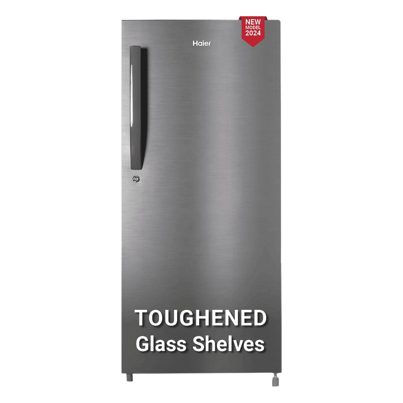 Haier 190 Litres 4 Star Direct Cool Single Door Refrigerator with Anti-Bacterial Gasket (HED203DSP, Brushline Silver)