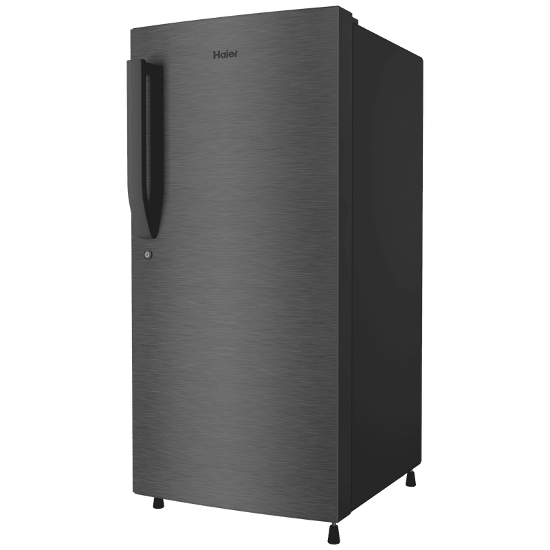 Haier 190 Litres 4 Star Direct Cool Single Door Refrigerator with Anti-Bacterial Gasket (HED203DSP, Brushline Silver)