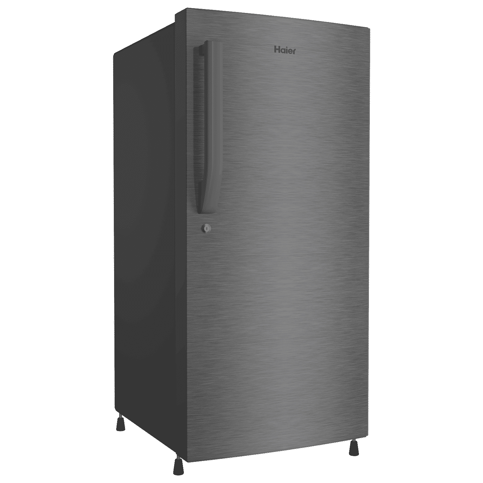 Haier 190 Litres 4 Star Direct Cool Single Door Refrigerator with Anti-Bacterial Gasket (HED203DSP, Brushline Silver)