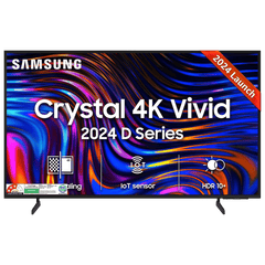 SAMSUNG DUE70 165.1 cm (65 inch) 4K Ultra HD LED Tizen OS TV with Crystal Processor 4K