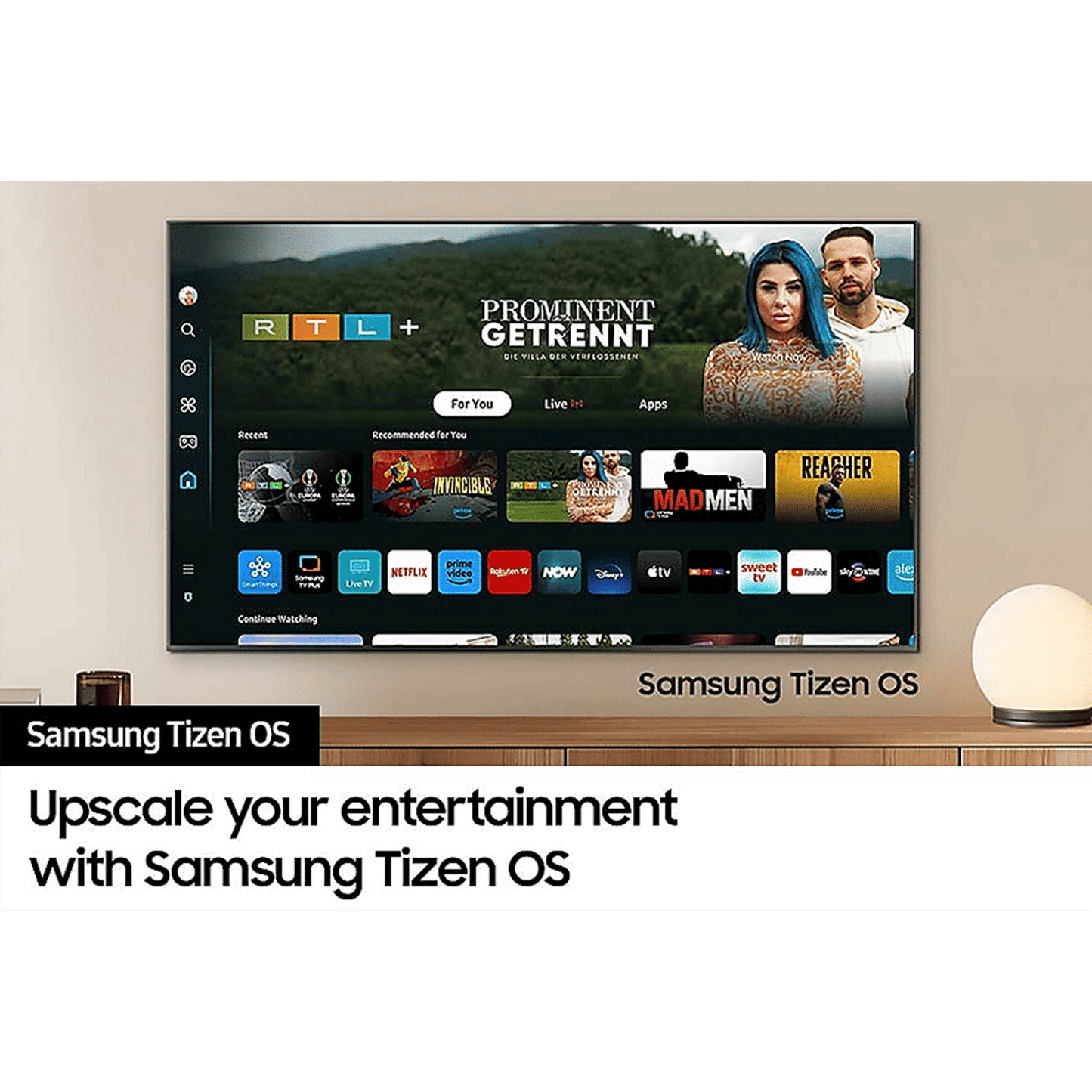 SAMSUNG DUE70 165.1 cm (65 inch) 4K Ultra HD LED Tizen OS TV with Crystal Processor 4K